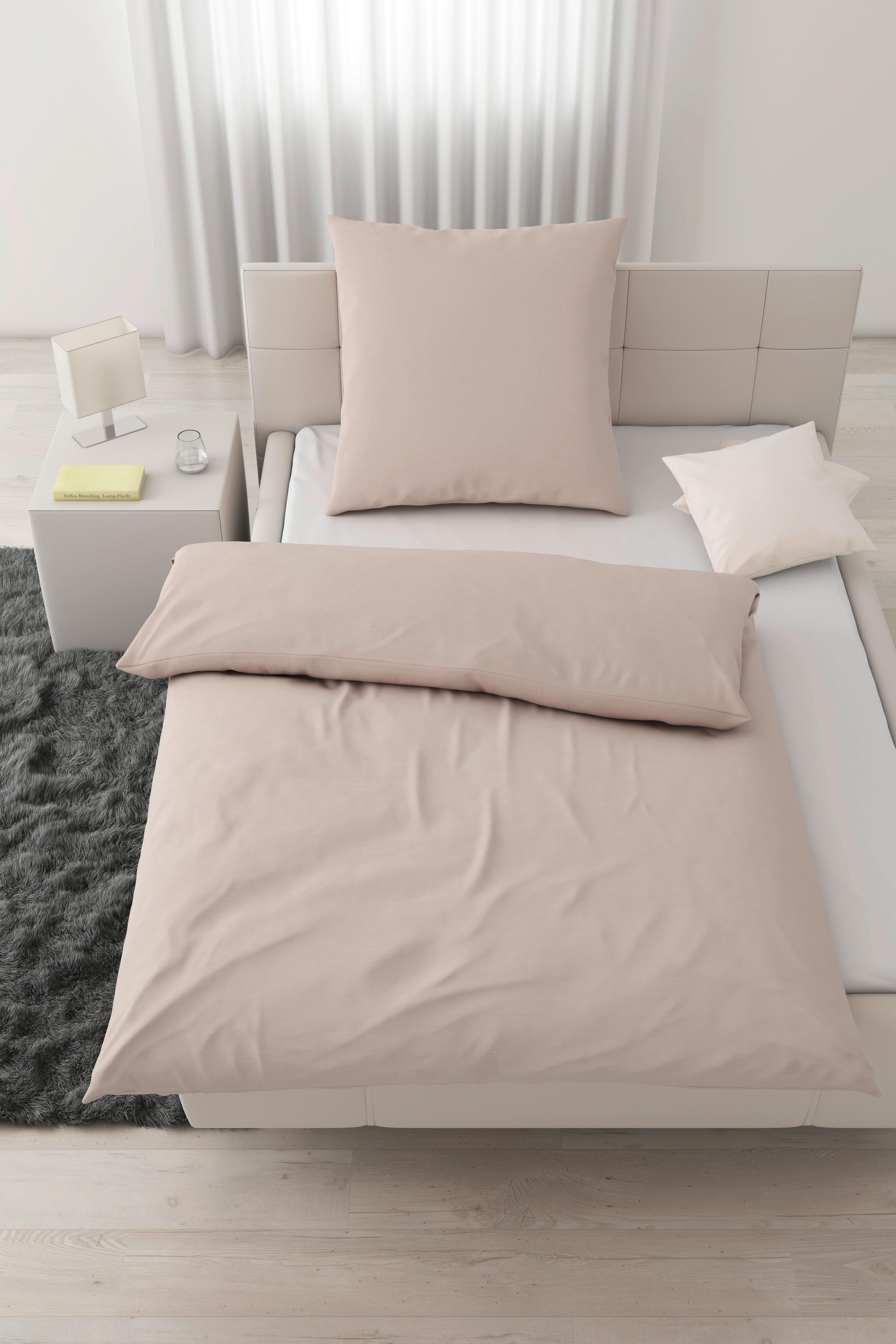 Bettwäsche Ilvy in Beige ca. 135x200cm - Beige, MODERN, Textil (135/200cm) - Modern Living