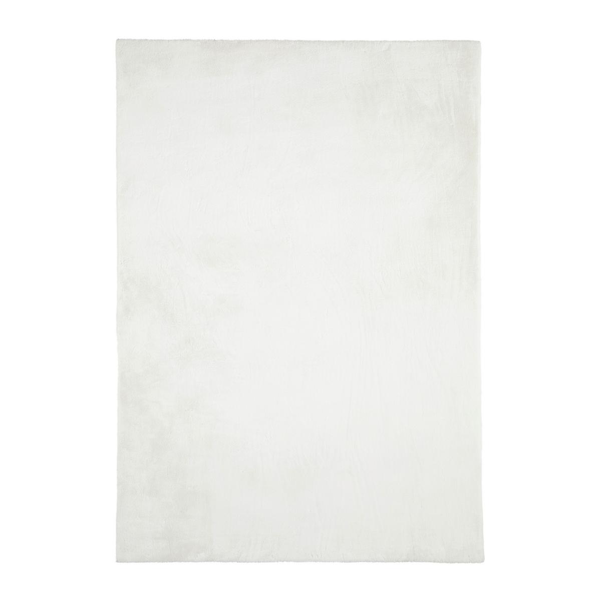 DYWAN Z WYSOKIM RUNEM LAGOS - biały, Design, tkanina (160/230cm) - Novel