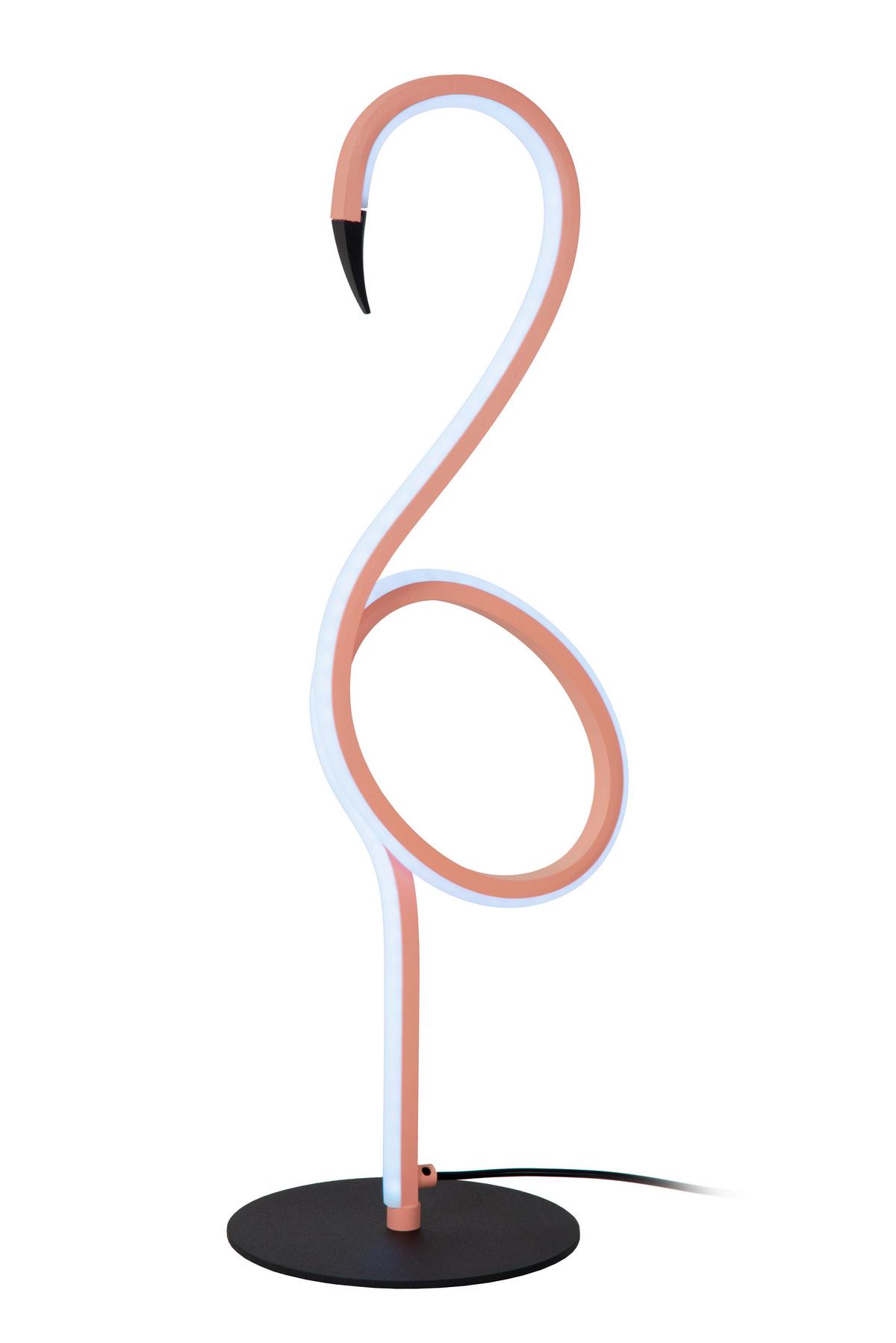 Led-tischleuchte 05545/06/66 Flamingo - Schwarz, Lifestyle, Metall (15/18.1/49.5cm) - Lucide