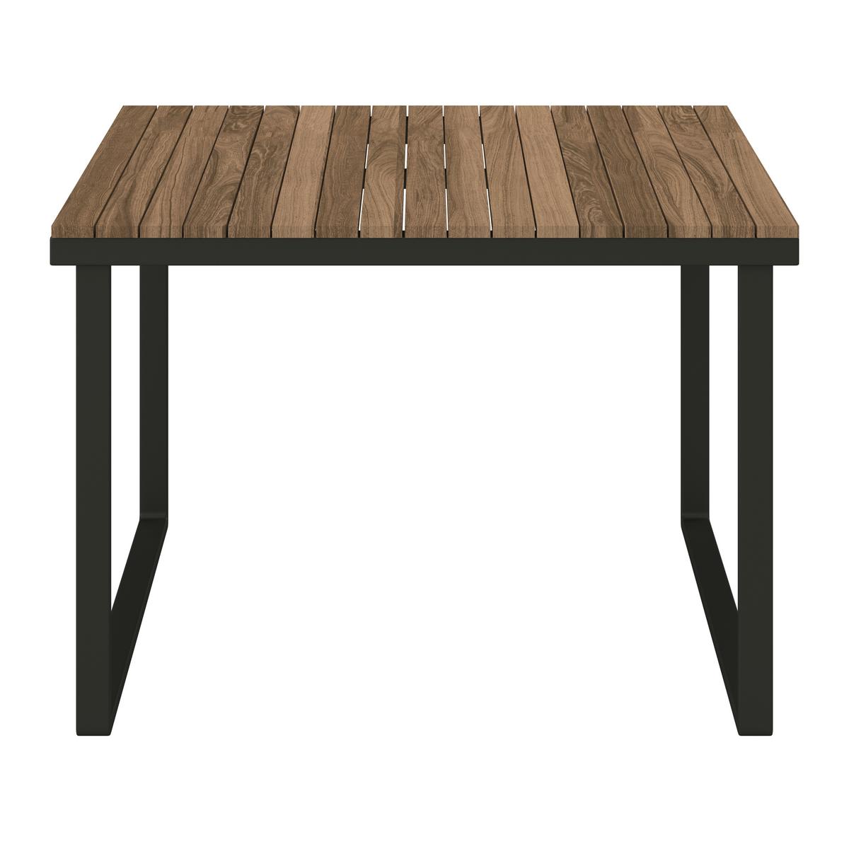 Garnitură grădină Viola - gri deschis/negru, Modern, plastic/lemn (228/75/75cm) - Bessagi Garden