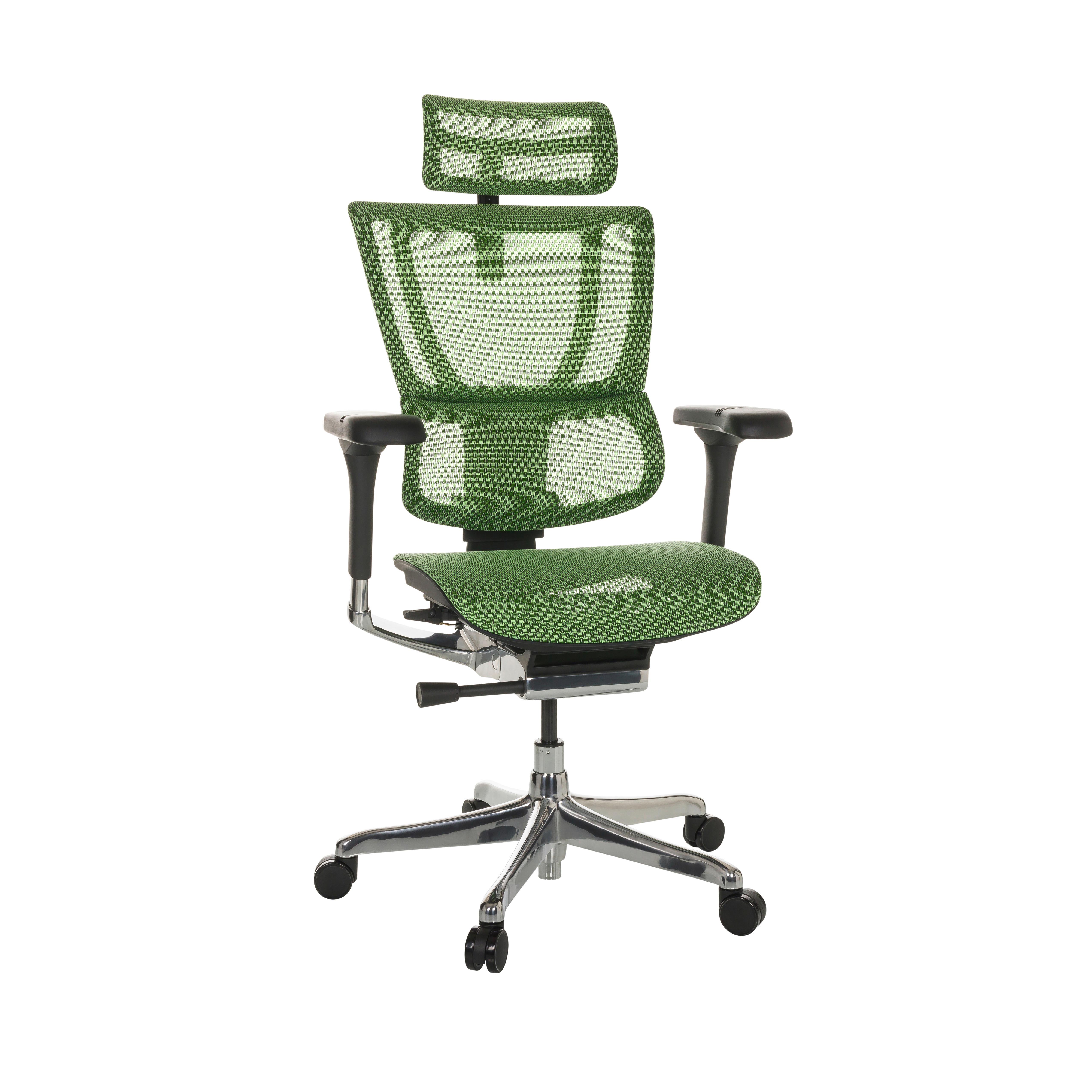 Pisarniški Stol Ergohuman Slim I, Zelena - srebrne barve/zelena, Basics, kovina/umetna masa (69/116-138/66cm) - MID.YOU
