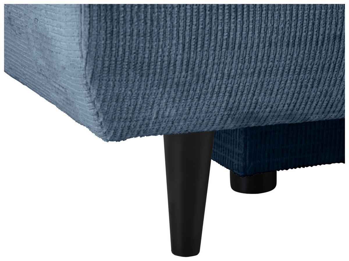 Trosjed Na Razvlačenje Virgo - plava/crna, Konvencionalno, tekstil/drvo (212/97/105cm) - Modern Living