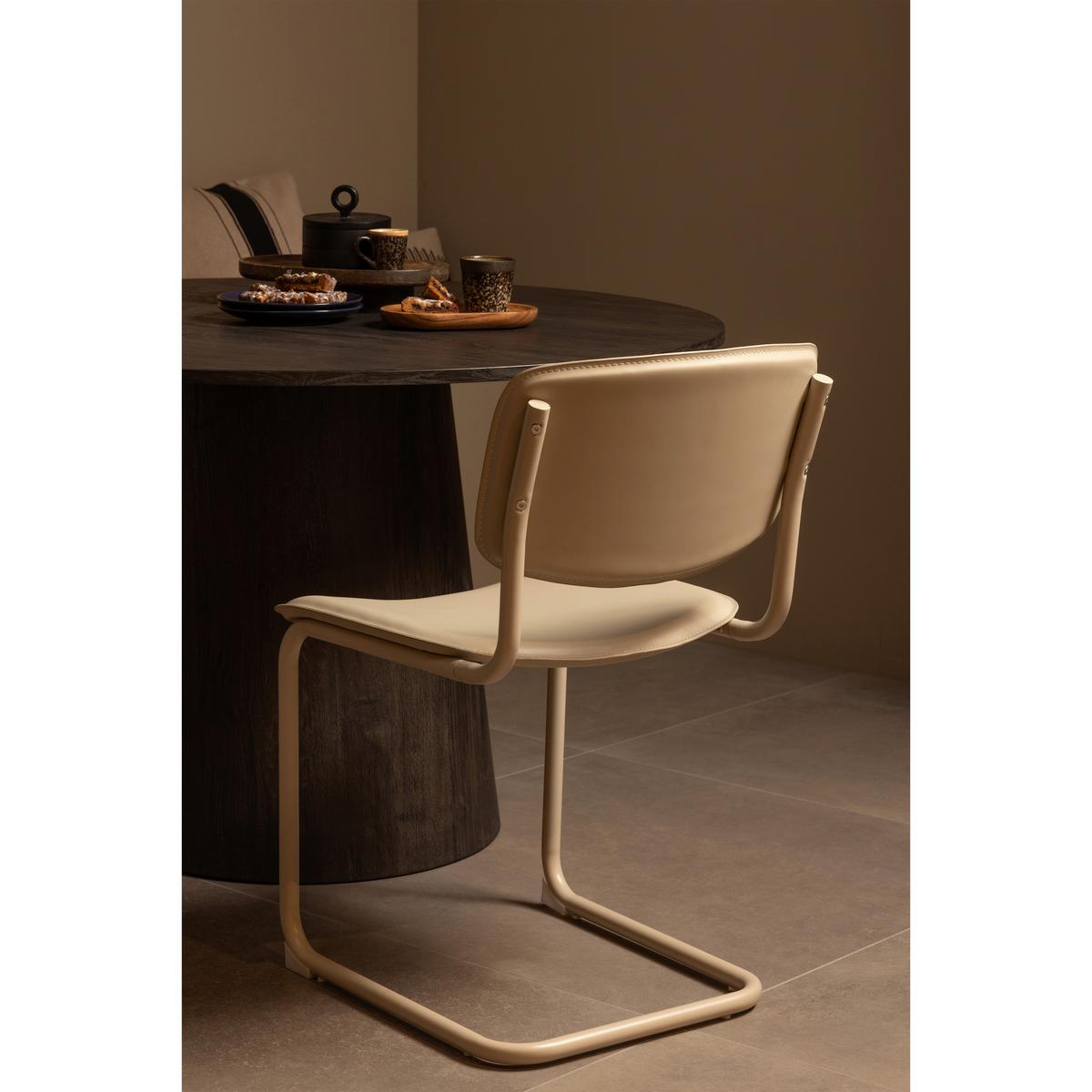 Esstisch Maan Dunkelbraun - Dunkelbraun, Design, Holzwerkstoff (120/120/75cm) - Livetastic