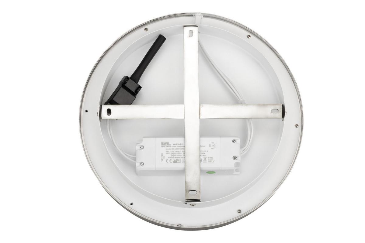 LAMPA SUFITOWA LED PHOENIX - kolor aluminiowy, Basics, metal (30,5/5,5cm) - Novel