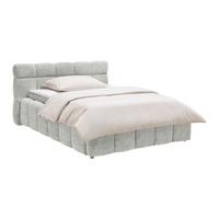 Polsterbett Monte Taupe Ca. 140x200cm - Taupe/Schwarz, Konventionell, Kunststoff/Textil (140/200cm) - Based
