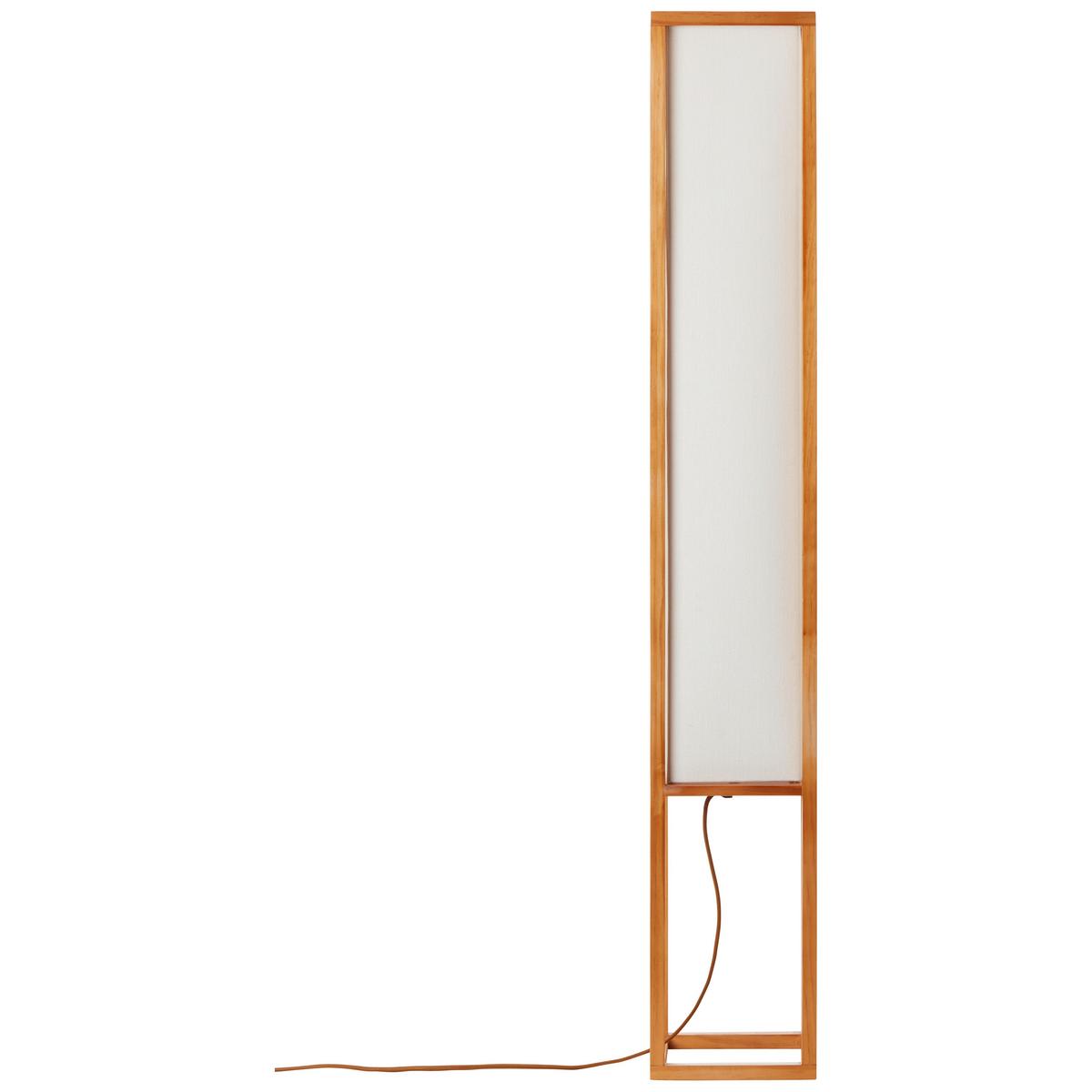 Stehleuchte Seaside max. 40 Watt - Naturfarben/Weiß, Natur, Holz/Textil (19/120/19cm) - Brilliant
