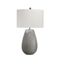 Stolna Svjetiljka Qn-Harrow-Tl - srebrne boje, Design, metal/tekstil (30/54cm) - Elstead Lighting