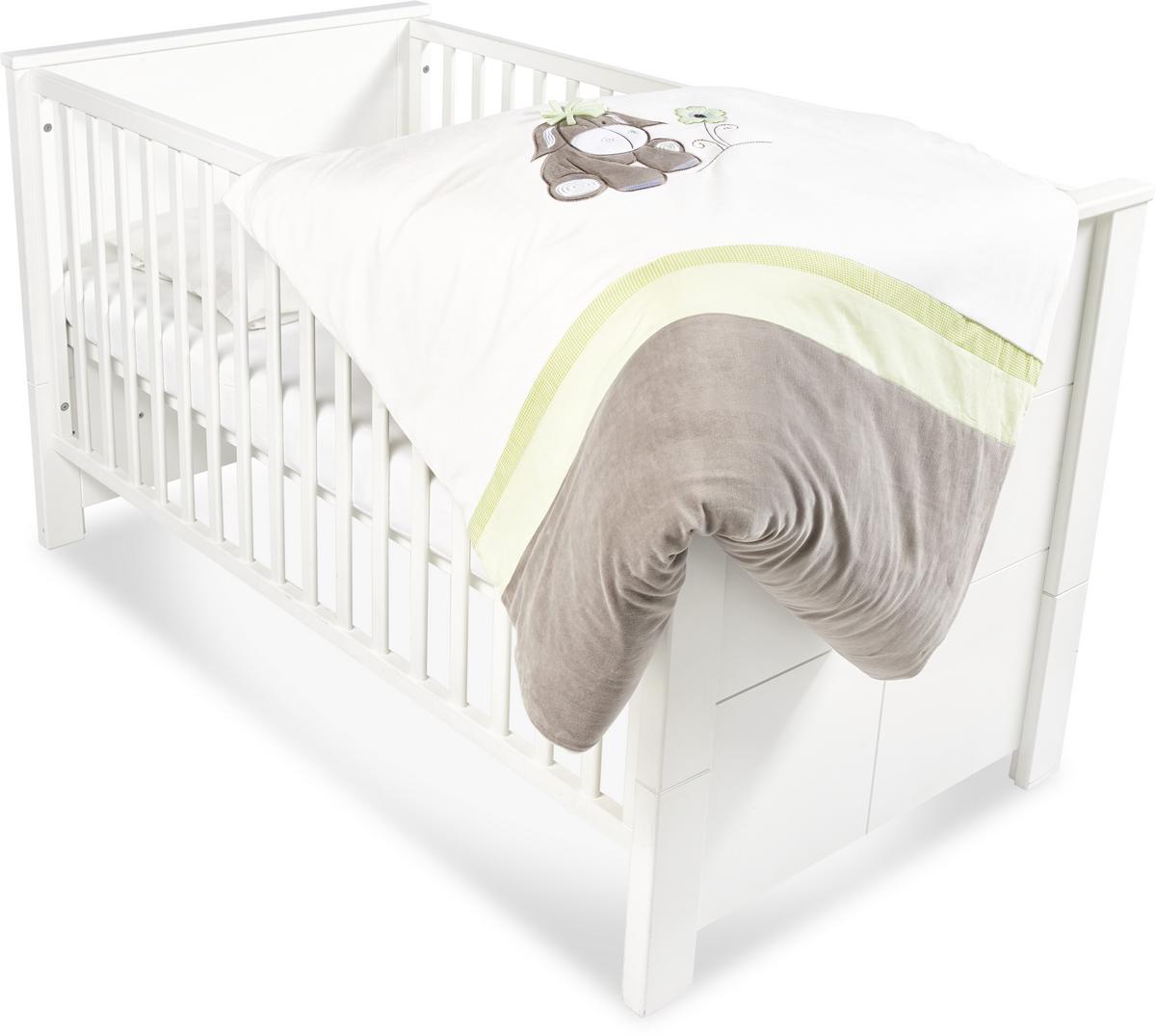 POŚCIEL NIEMOWLĘCA DIEGO - 2TLG SET - zielony/kremowy, Basics, tkanina (100/135cm) - Patinio