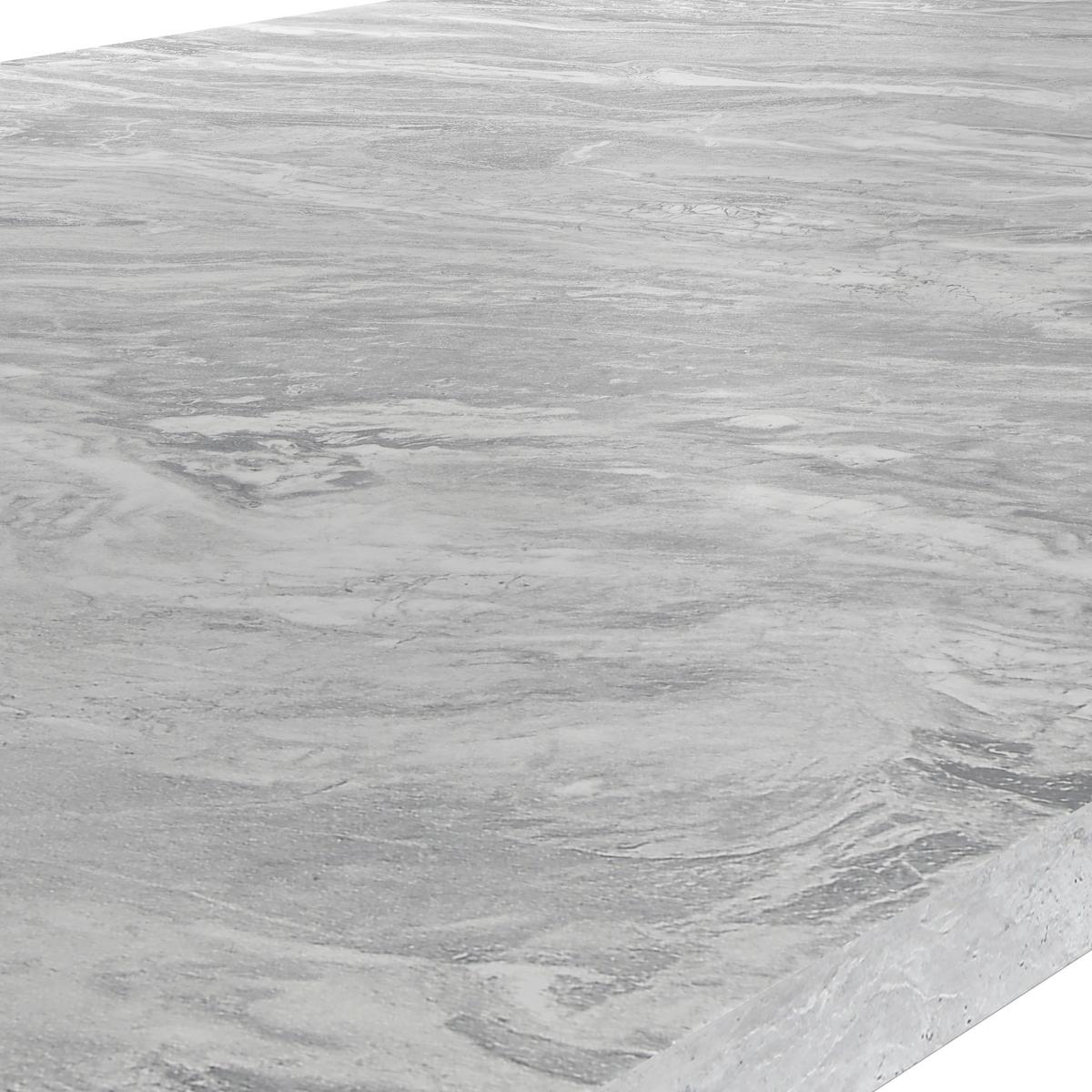 Jedilna Miza Melbourne, Siva, 140x90 - siva/črna, Moderno, kovina/leseni material (140/75/90cm)