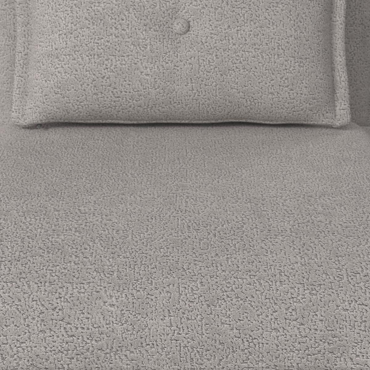 Fekvőfotel Tamara - világosszürke, Modern, textil/fém (82/31/69cm) - Bessagi Home