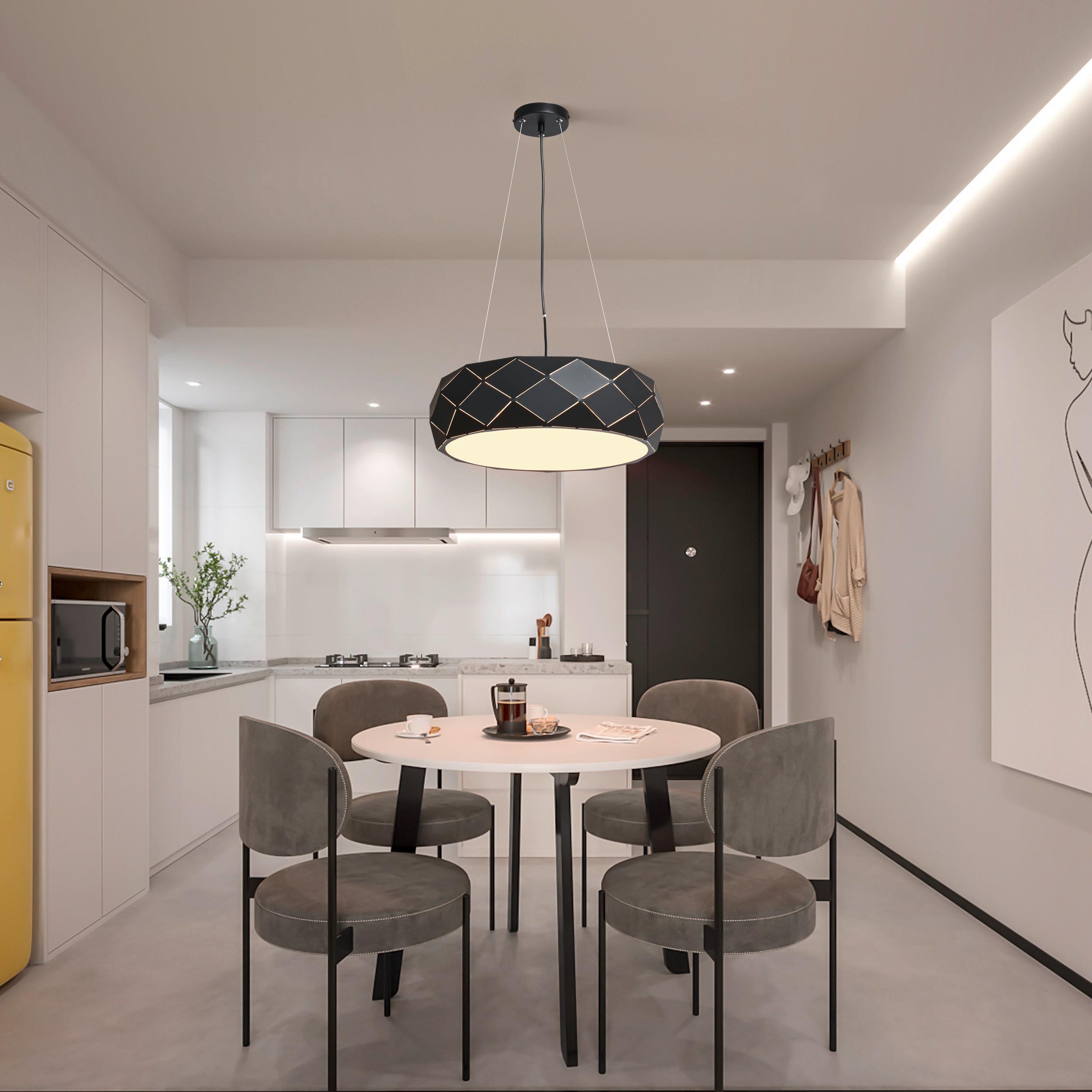 HÄNGELEUCHTE LP-806971P BK_REUS - Schwarz, Design, Metall (47/180cm)