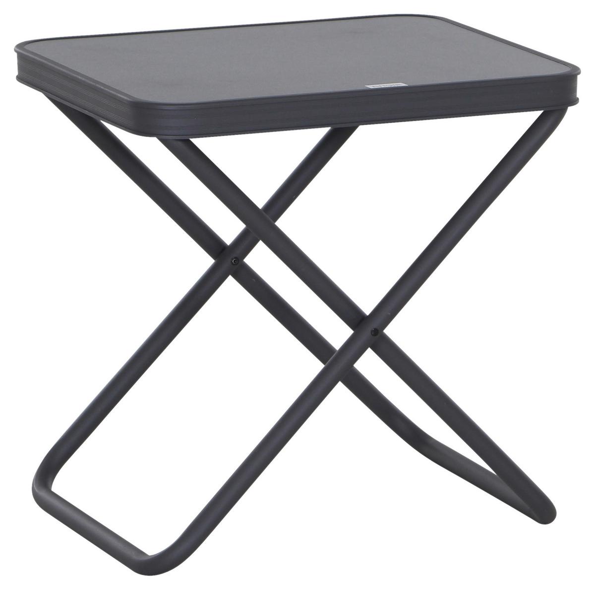 Camping-Tischplatte Grau mit Beschichtung 49x41 cm - Grau, KONVENTIONELL, Holzwerkstoff (49/4/41cm) - Siena Garden