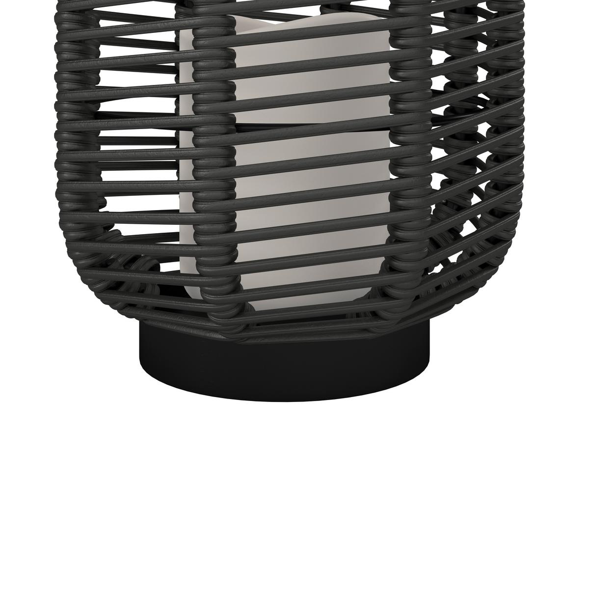 Solarleuchte Rica Schwarz Metall/Kunststoff - Schwarz, MODERN, Kunststoff/Metall (16/28/16cm) - Bessagi Garden