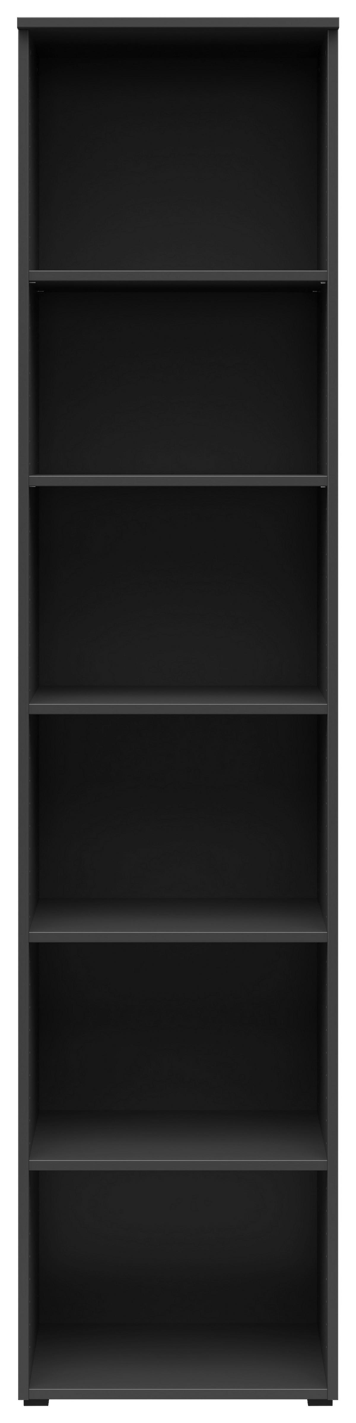 Polica Multi - boje grafita/antracit, Moderno, drvni materijal/plastika (45/195/40cm) - Modern Living