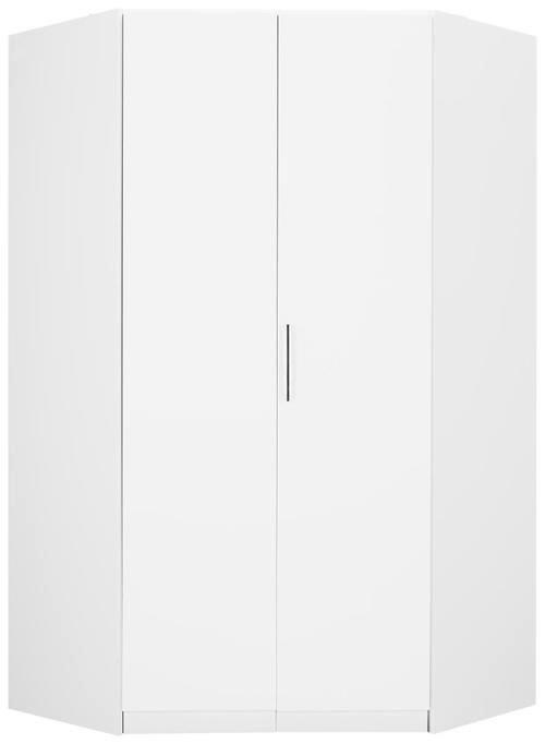 Eckschrank in Weiss - Konventionell, Holzwerkstoff/Kunststoff (119/210/54cm) - Mömax