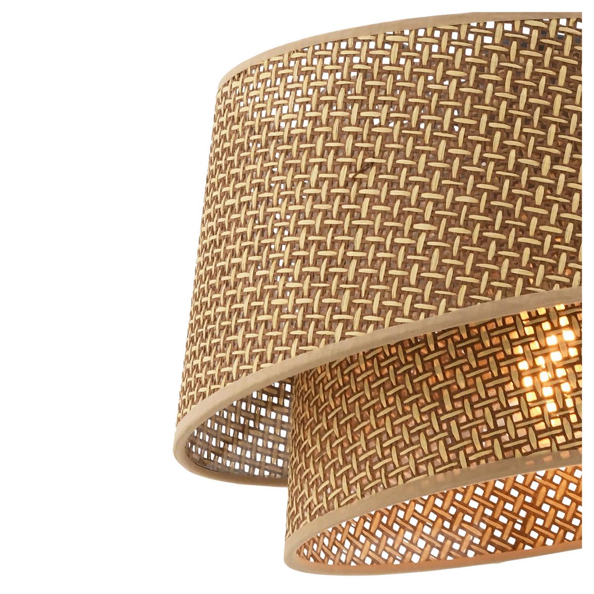 LAMPA WISZĄCA BARETTE HAZERAN - BEIGE - beżowy, Design, metal/tkanina (32/65cm) - P & B