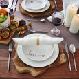 Müslischale Gloria in Weiß/Gold - Goldfarben/Weiß, MODERN, Keramik (14/7cm) - Mömax modern living