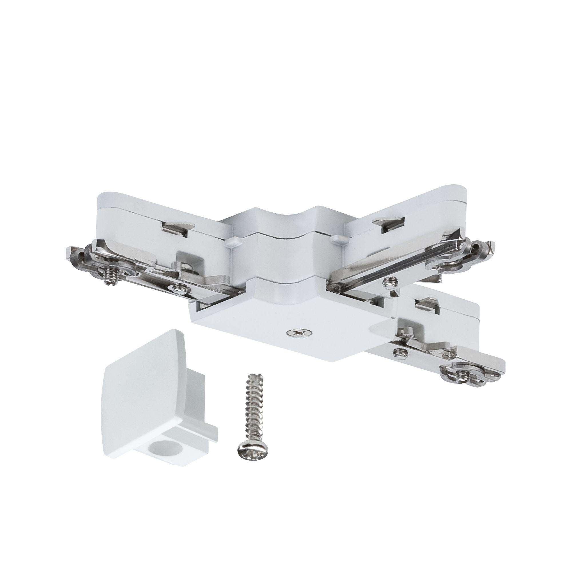 Schienensystem-Verbinder T-Verbinder in Weiß - Weiß, Design, Metall (10,4/1,8/6,2cm) - Paulmann