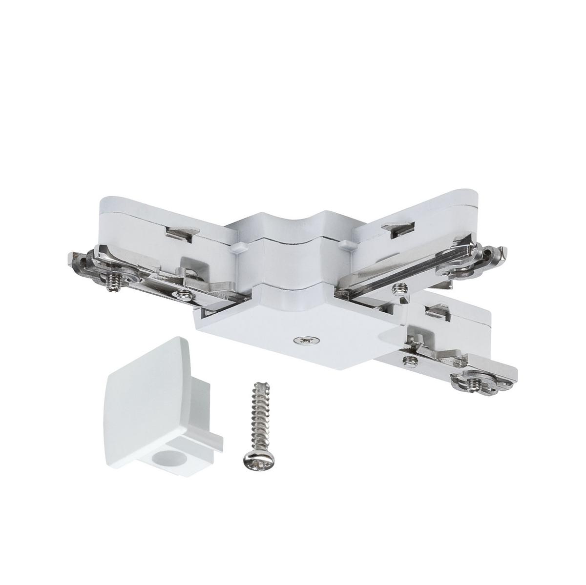 Schienensystem-Verbinder T-Verbinder in Weiß - Weiß, Design, Metall (10,4/1,8/6,2cm) - Paulmann