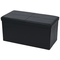 Bancă OLIVER 2 - negru, Modern, textil/material pe bază de lemn (76/38/38cm) - Modern Living