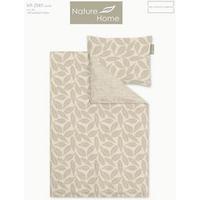 Posteljina Nature Home Wende 140x200/60x80cm - bež, tekstil (140/200cm) - Mömax