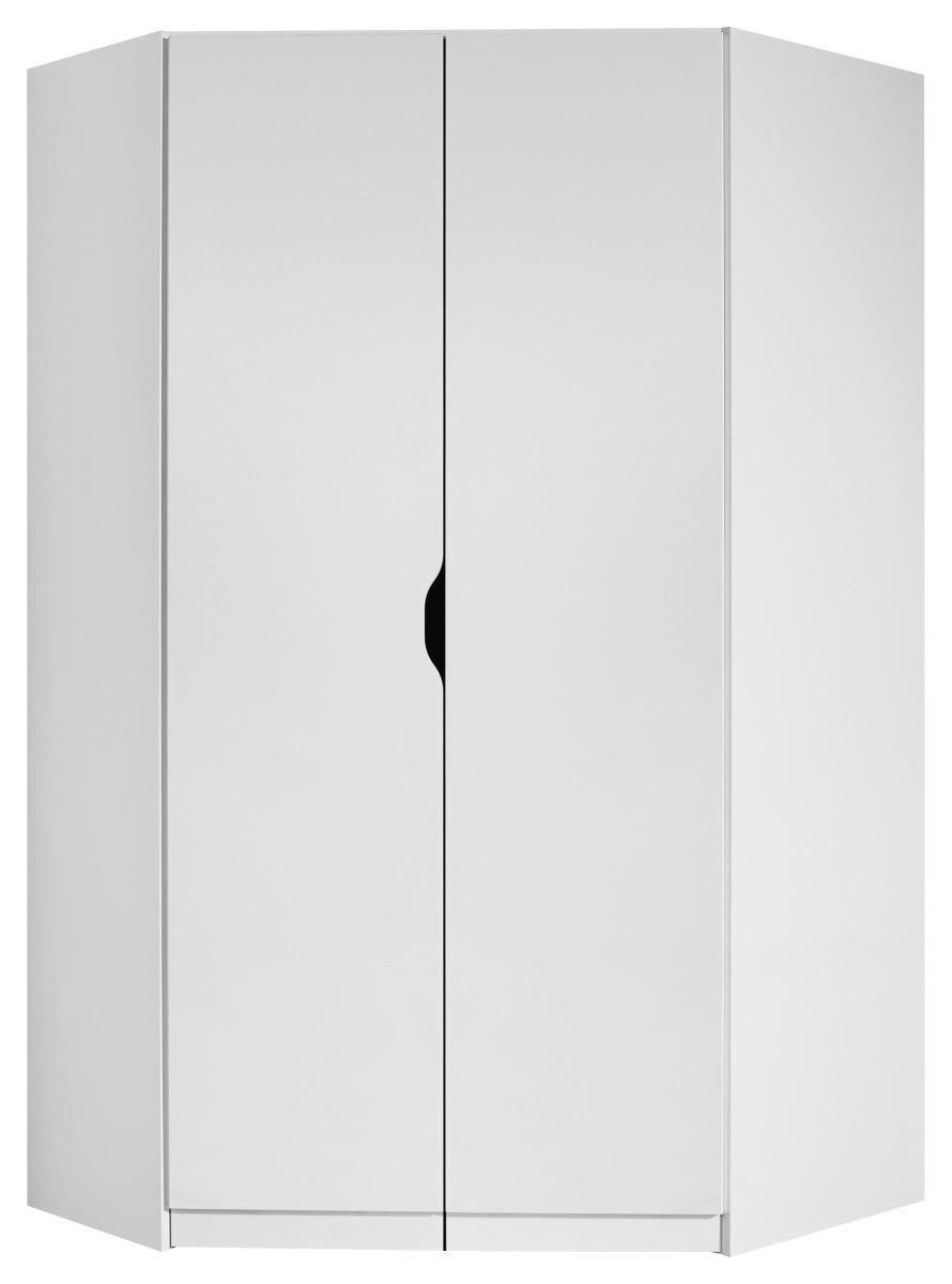 Eckschrank Freising ca. 117x197x104 cm Weiß - Weiß, MODERN, Holzwerkstoff (117/197/104cm) - Rauch Möbel