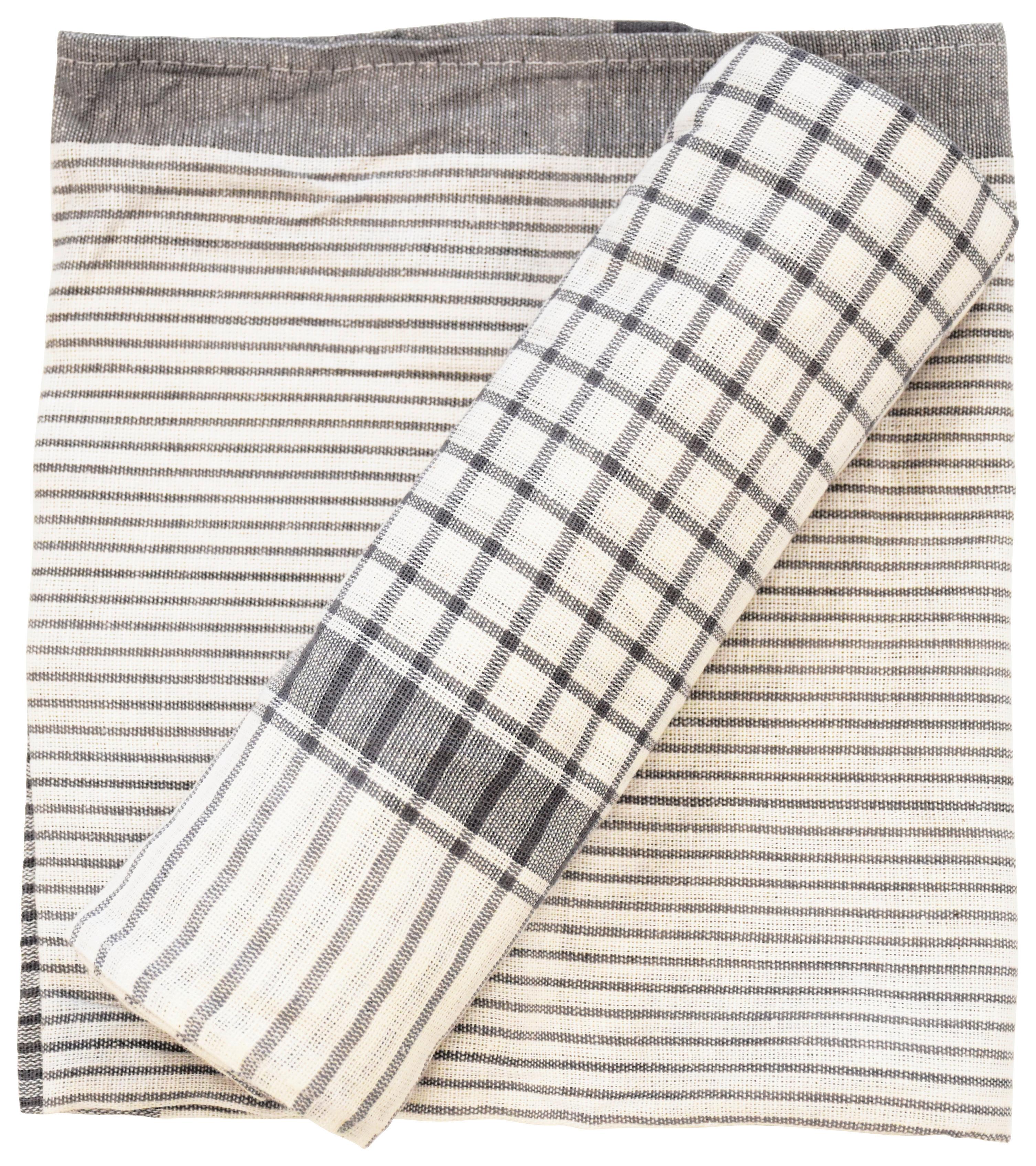 Set prosoape de vase 5/1 Klaus - albastru/roșu, Konventionell, textil (50/70cm) - Modern Living