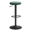 Barski Stol Barhocker - črna/zelena, Moderno, kovina/tekstil (40/79/40cm) - MID.YOU