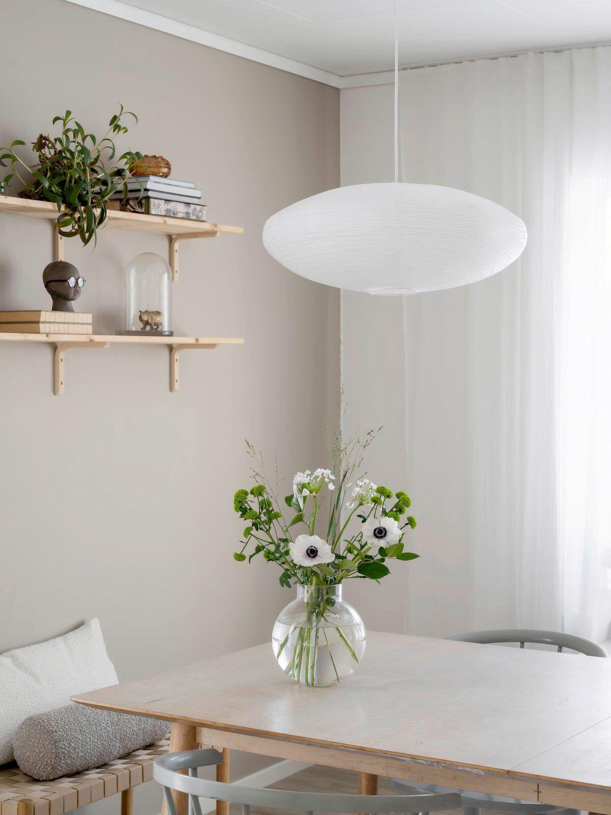 ABAŻUR 6023 YUNI - biały, Natur, papier (58cm)