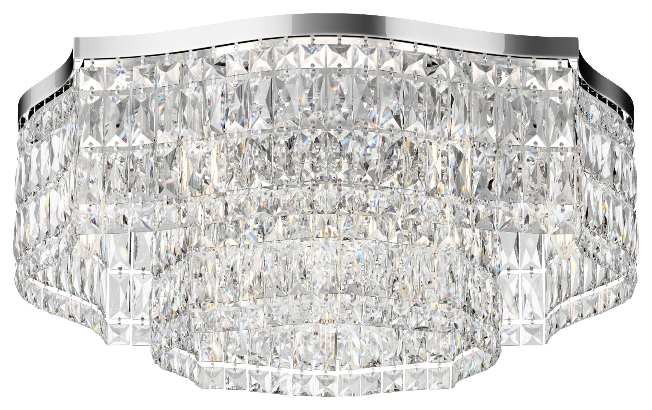 Deckenleuchte Dune Chromfarben max. 60 Watt - Chromfarben, Basics, Glas/Metall (60/25/60cm) - MAYTONI