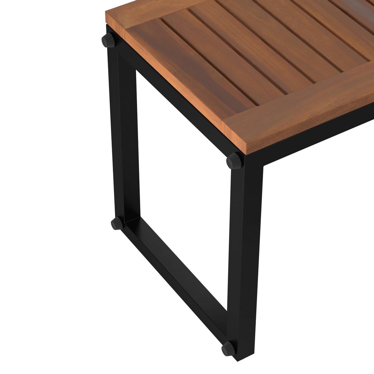 KOMPLET MEBLI TARASOWYCH SALERNO - szary, Design, metal/drewno (175/253cm) - Ambia Garden