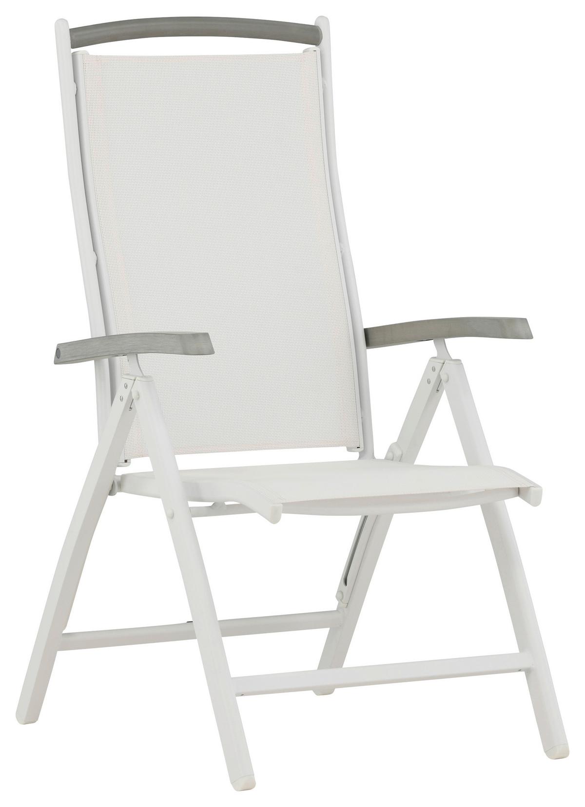 Gartensessel 2er-Set Albany ca. 60x110x60 cm Weiß - Weiß, KONVENTIONELL, Metall (60/110/60cm) - Gardenson