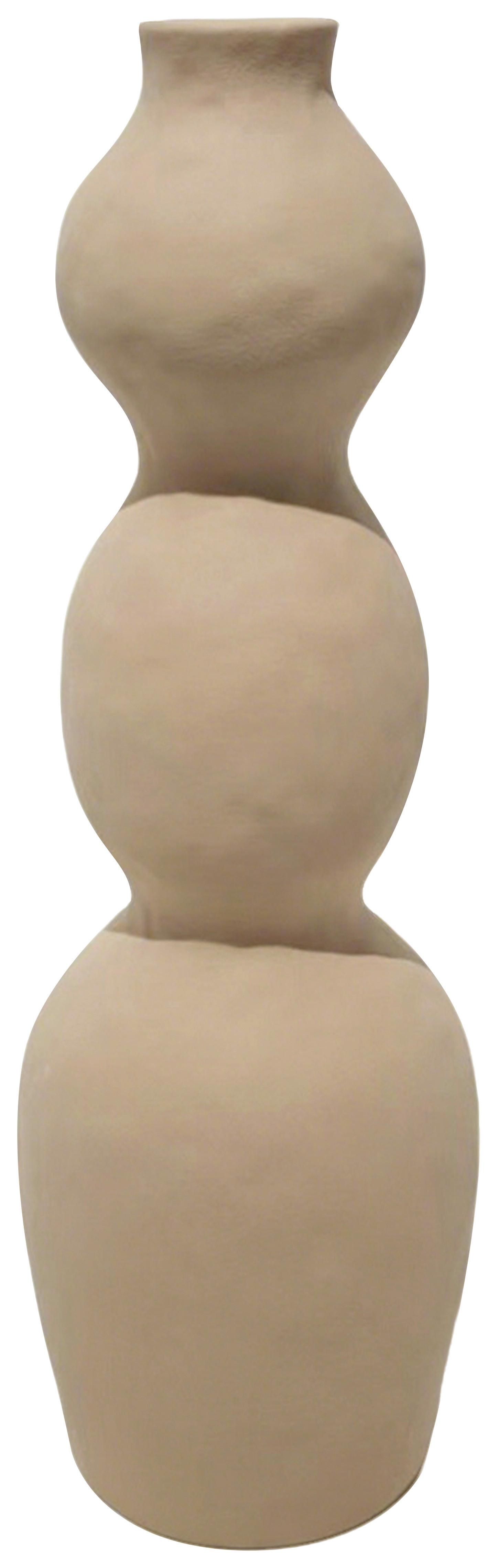 Vase Cerer Hellbraun - Hellbraun, Lifestyle, Keramik (12,5/39cm) - Mömax