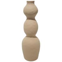 Vase Cerer Hellbraun - Hellbraun, Lifestyle, Keramik (12,5/39cm) - Mömax