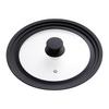 DECKEL-SET BLACK LINE - Schwarz, KONVENTIONELL, Glas/Kunststoff - Gourmesto