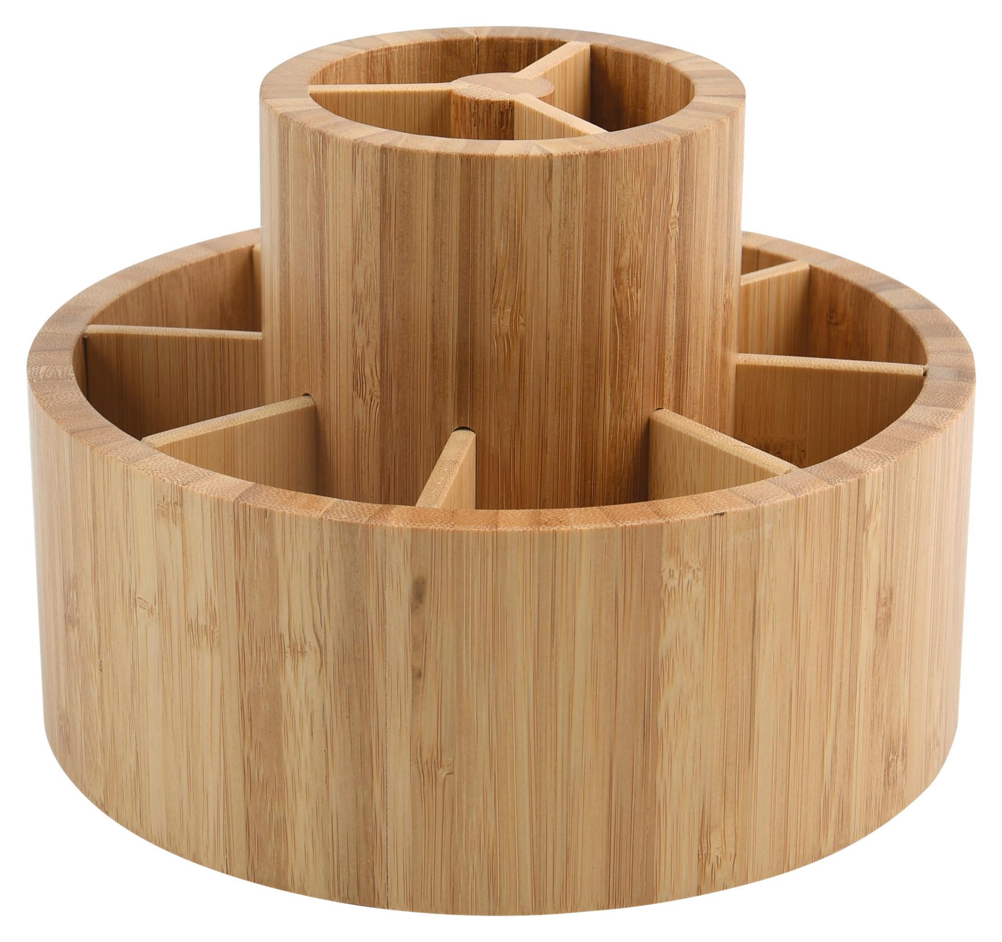 Kosmetik-organizer 143454 Isalys - Hellbraun, Konventionell, Holz (20/20/15.3cm) - Spirella