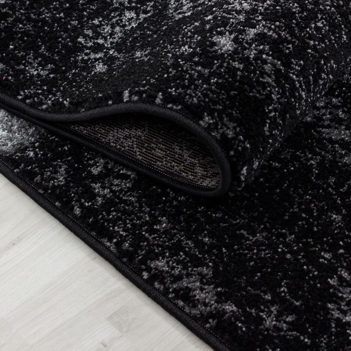 Webteppich Hawaii Schwarz ca. 160x230cm - Schwarz, KONVENTIONELL, Textil (160/230cm) - Novel