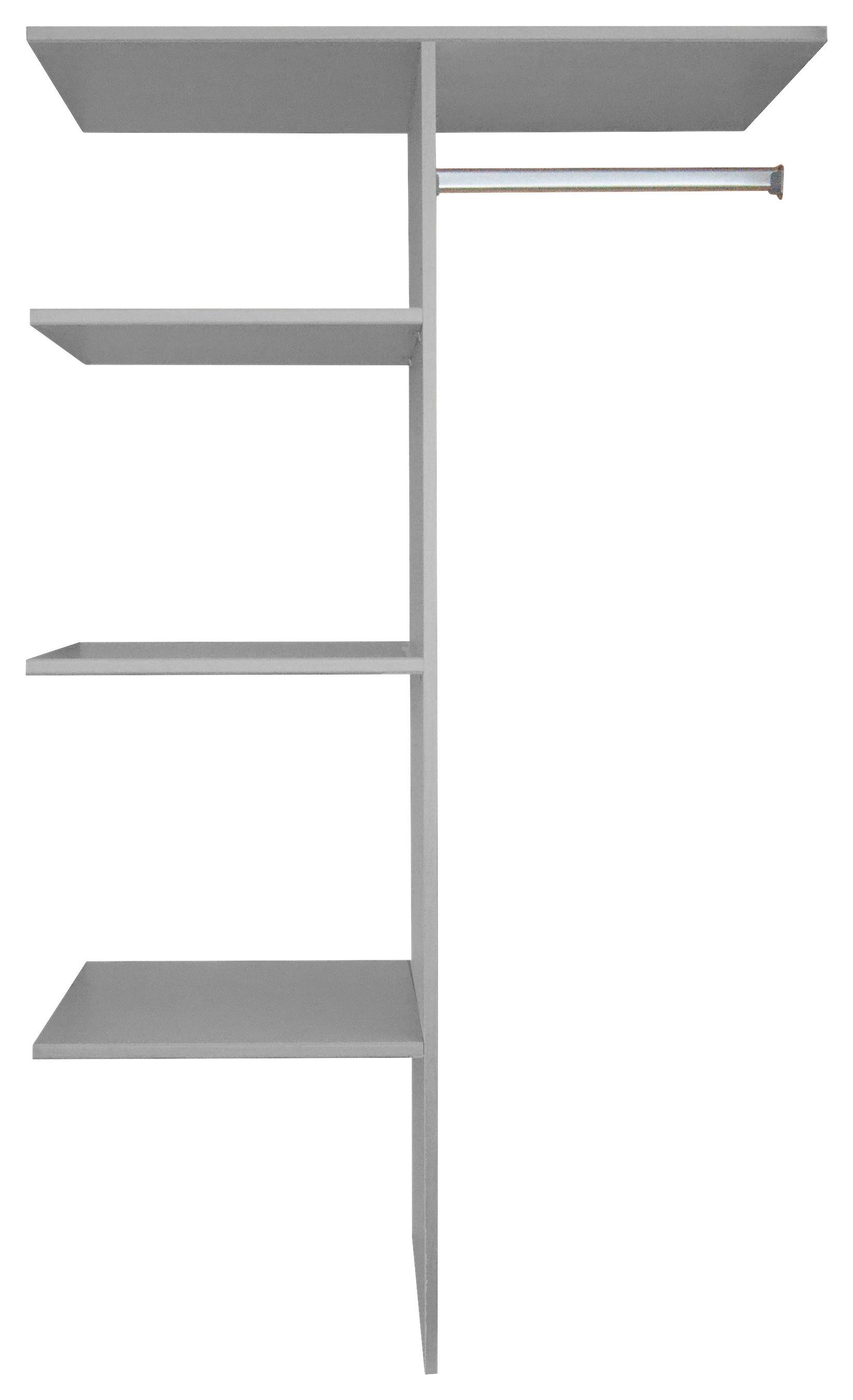 Inneneinteilung in Grau - Grau, Holz (96/150/50cm)