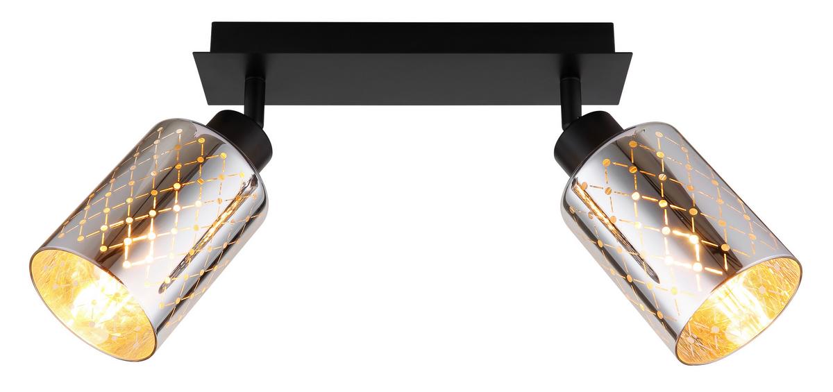 STRAHLER 54316-2  ALONSO - Klar/Chromfarben, Basics, Glas/Metall (46/9/22cm) - Globo