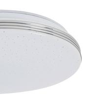 LED-Deckenleuchte Cei Weiss/Chromfarben max.18,5Watt - couleur chromée/blanc, Modern, métal/matière synthétique (29/6cm) - Mömax