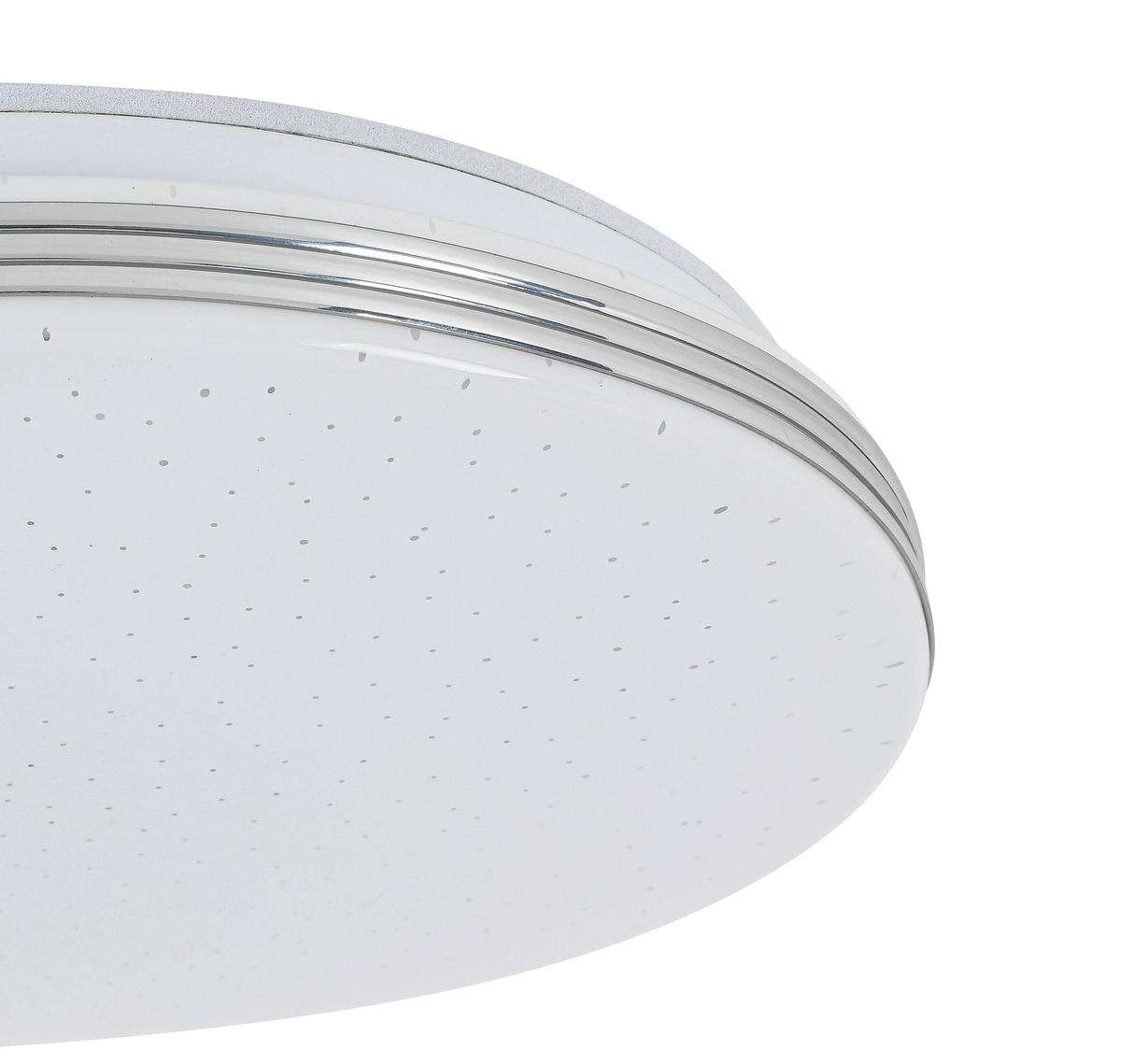 Led Svjetiljka Stropna Cei - bijela/boje kroma, Moderno, metal/plastika (29/6cm) - Mömax
