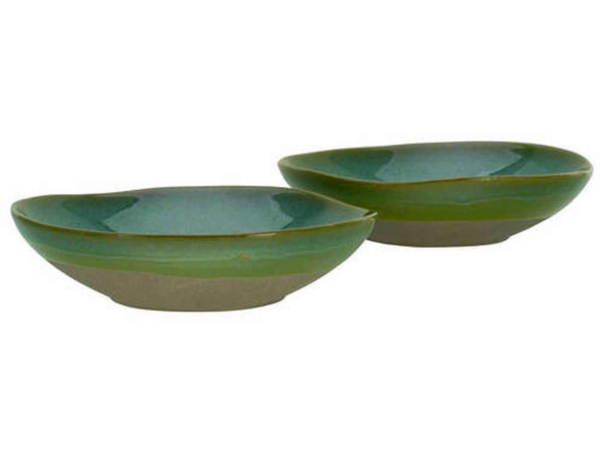 Set Posod Basalt, 2-Delni - olivno zelena , Trend, keramika (22,5cm) - Creatable