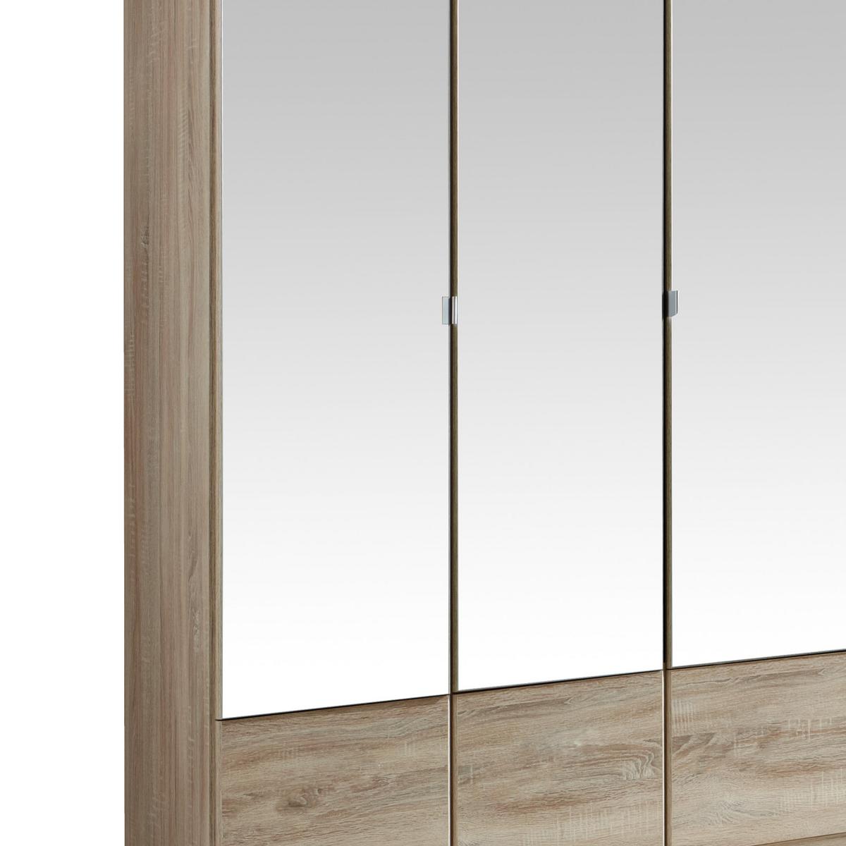 Ormar S Klasičnm Vratima Imago - boje hrasta/boje aluminija, Konvencionalno, staklo/drvni materijal (180/199/58cm) - Modern Living
