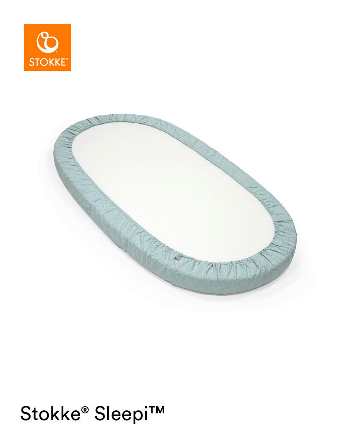 POKROWIEC NA MATERAC 599042 - biały, Basics, tkanina (165/100cm) - Stokke
