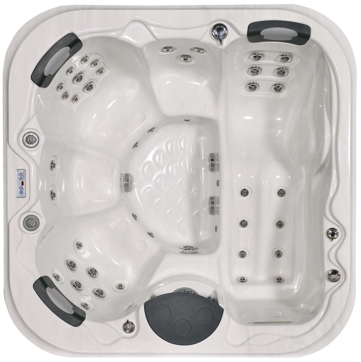 Whirlpool Florenz Grau/Weiß - Weiß/Grau, MODERN, Kunststoff (200/200/91cm)