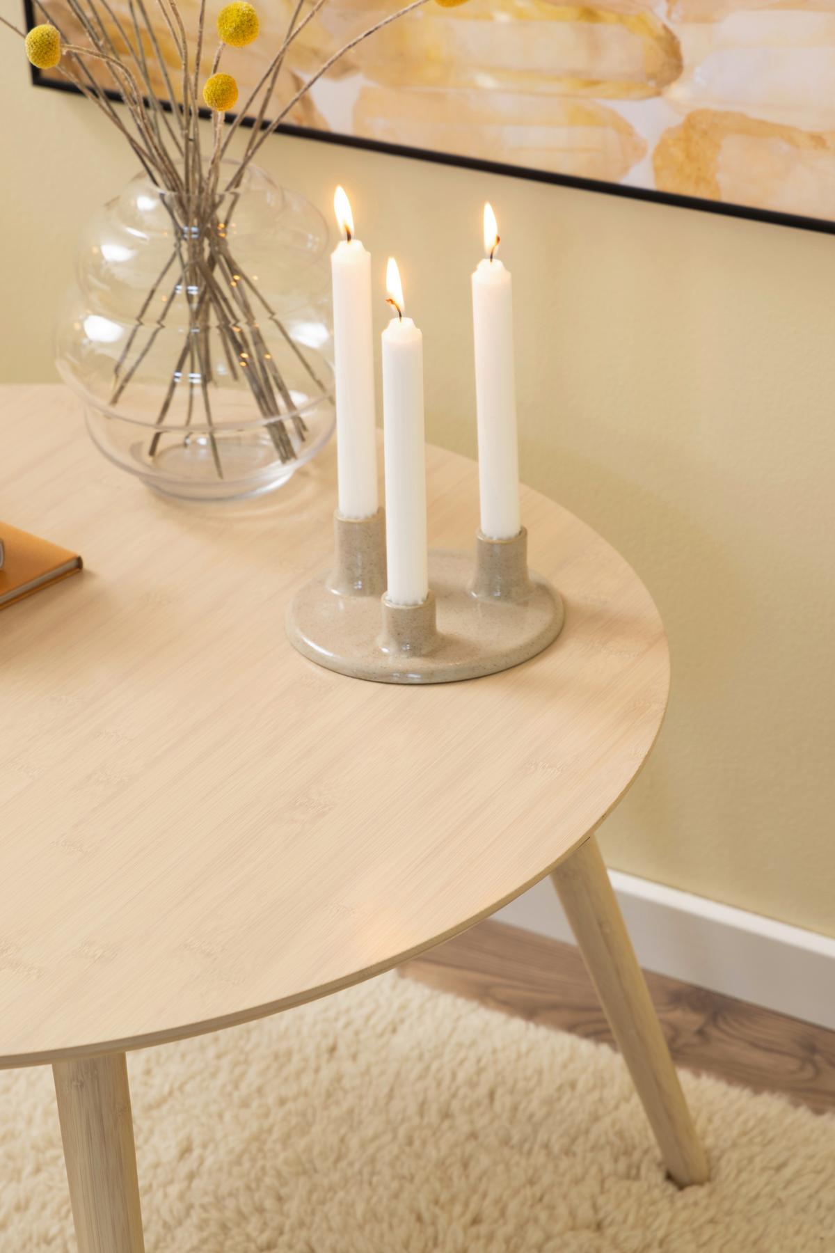 STOLIK KAWOWY ROSLIN - kolor naturalny, Design, drewno (80/80/45cm) - Livetastic