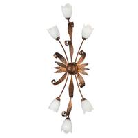 Deckenleuchte Sonia Bronzefarben max. 6 Watt - Bronzefarben, KONVENTIONELL, Glas/Metall (40/110cm)