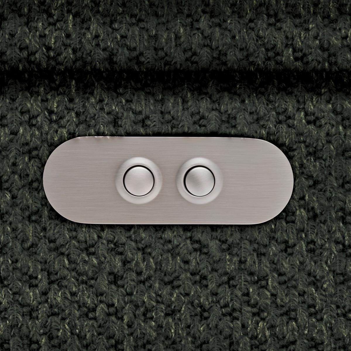 Kutna Garnitura Gremio - tamno zelena/crna, Moderno, tekstil/plastika (283/206cm) - Modern Living