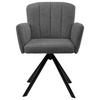 STOL MED ARMSTÖD NORA - grå/svart, Modern, metall/trä (61/87/65cm) - Premium Living