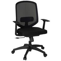 Pisarniški Stol Delight, Črna - črna, Moderno, umetna masa/tekstil (56/105/44cm) - MID.YOU